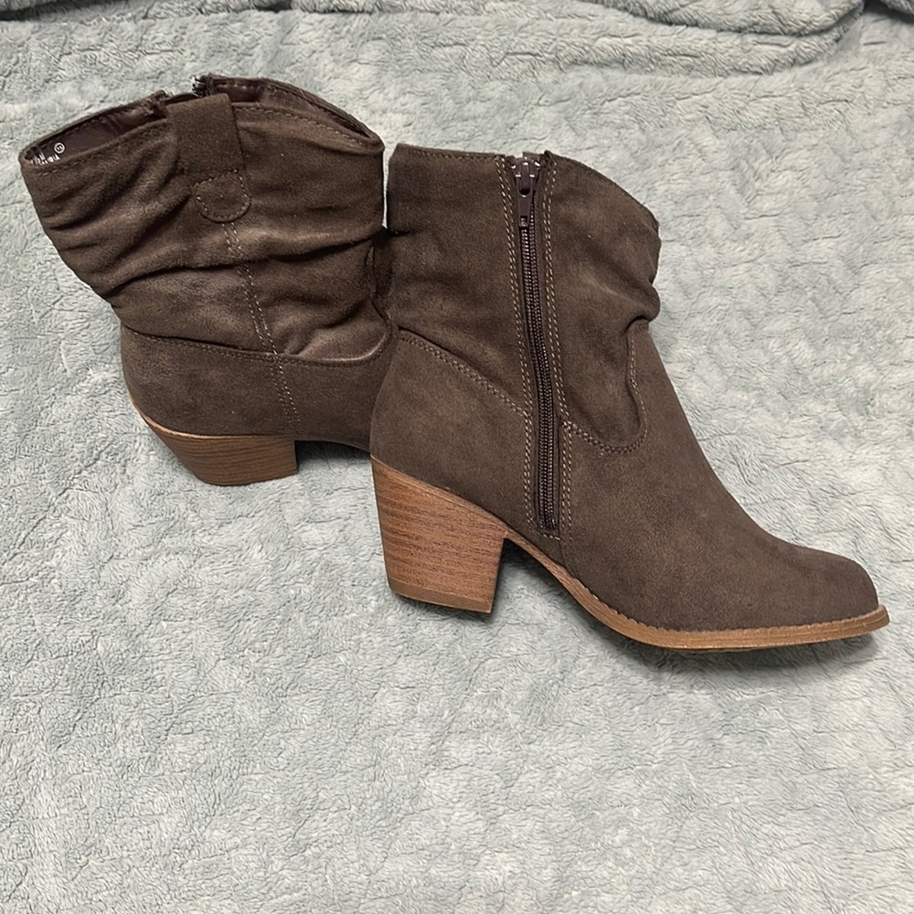 Maurice’s Brown Suede Ankle Boot